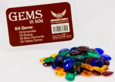Accessories Board Games: Mayday Games - Acrylic Gems [x64] (لوازم لعبة لوحية)