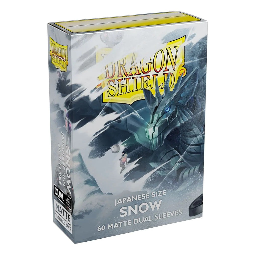Sleeves: Dragon Shield - Japanese Size - Dual Matte, Snow [x60] (لوازم لعبة لوحية)