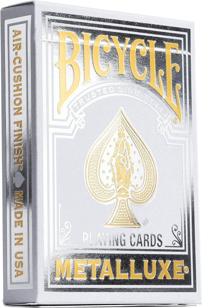 Playing Cards: Bicycle - Metalluxe, Silver (ورق لعب)
