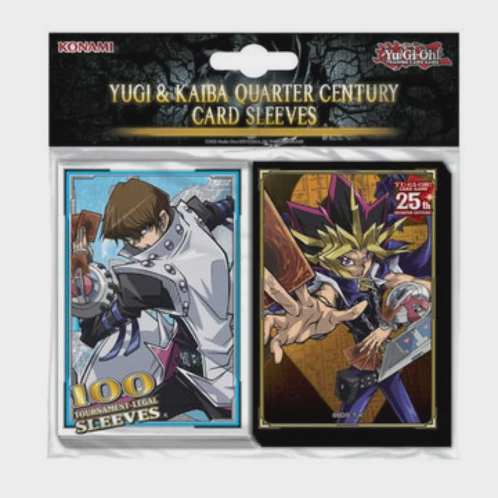YGO TCG: Card Sleeves - Yugi & Kaiba Quarter Century [x50] (لوازم للعبة تداول البطاقات)
