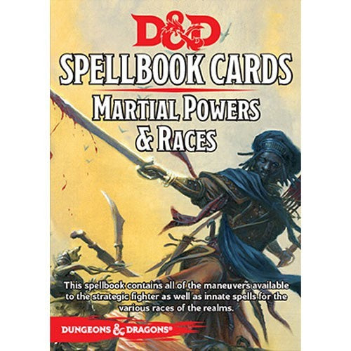 D&D RPG: Spellbook Cards - Martial Powers & Races (لوازم للعبة تبادل الأدوار)