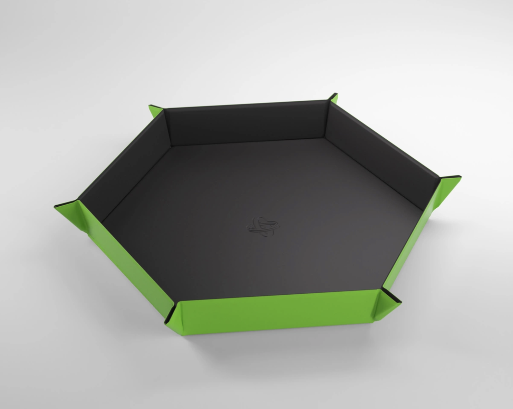 Dice Tray: Gamegenic - Magnetic Hexagonal - Black/Green (لوازم لعبة لوحية)