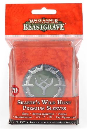 WH Underworlds: Beastgrave - Skaeth's Wild Hunt - Premium Sleeves (إضافة للعبة المجسمات)