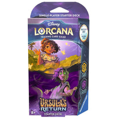 Disney Lorcana TCG:Ursula's Return [Starter Deck] - Amber & Amethyst (لعبة تداول البطاقات)