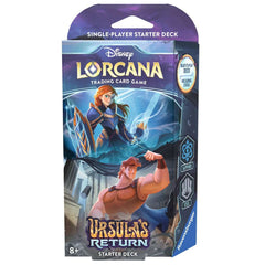 Disney Lorcana TCG:Ursula's Return [Starter Deck] - Sapphire & Steel (لعبة تداول البطاقات)