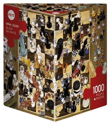 Jigsaw Puzzle: HEYE - Degano Black or White [1000 Pieces] (أحجية الصورة المقطوعة)