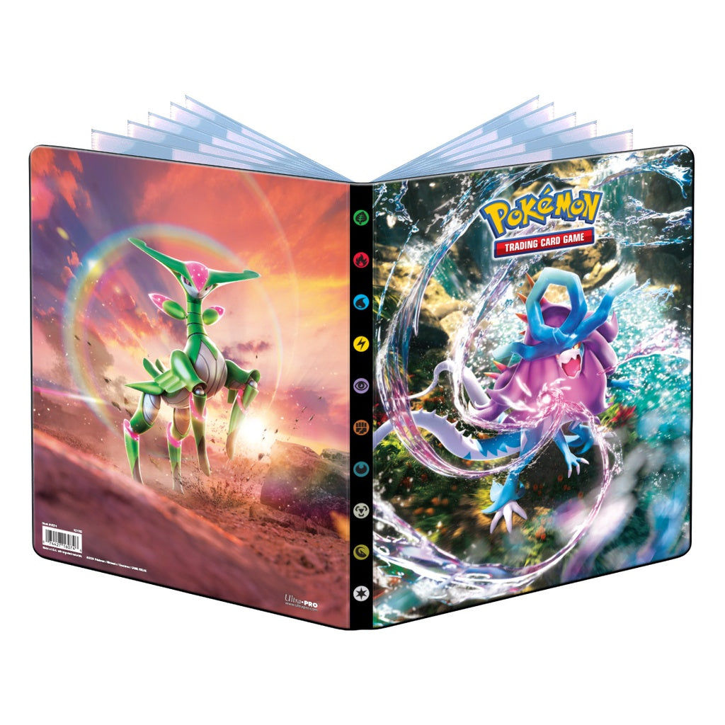 Pokemon Binder: Ultra PRO - 9-Pocket Portfolio - Pokemon Scarlet & Violet   Temporal Forces (لوازم للعبة تداول البطاقات)