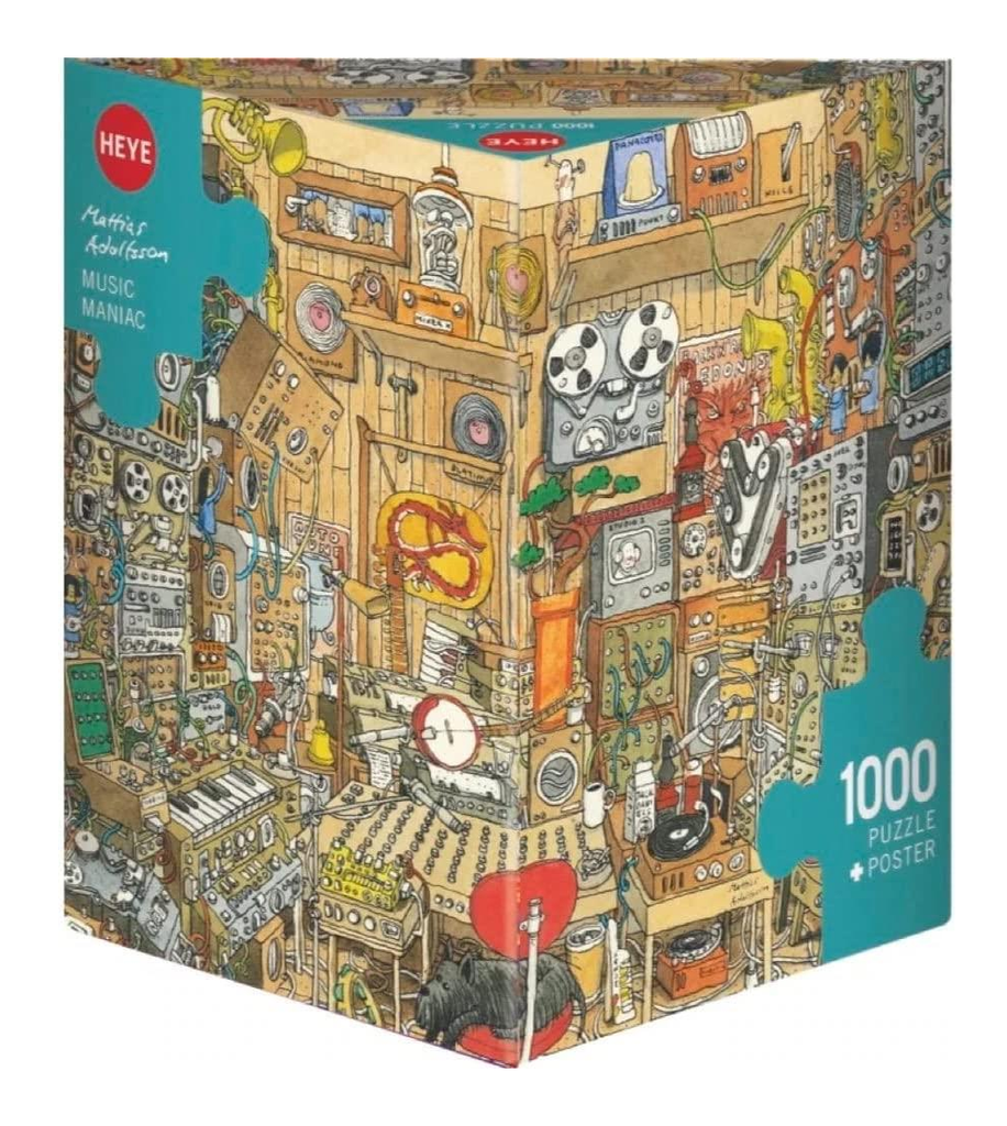 Jigsaw Puzzle: HEYE - Triangle: Adolfsson, Music Maniac (1000 Pieces)