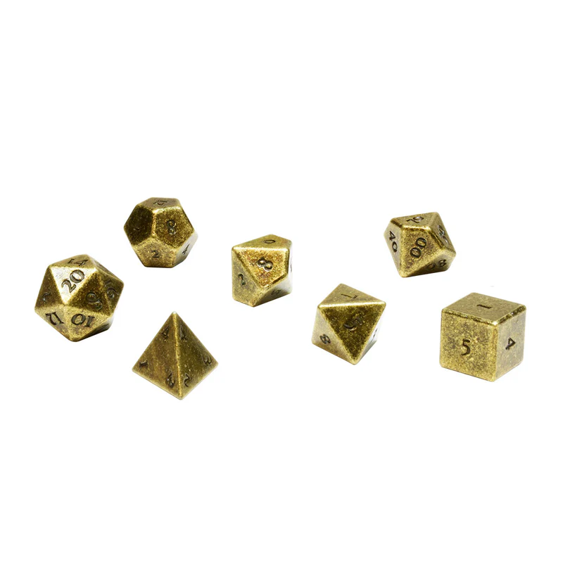 D&D RPG: 50th Anniversary 7RPG Heavy Metal Dice