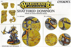 WH AoS: Shattered Dominion - 40mm & 65mm Round Bases (إضافة للعبة المجسمات)