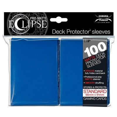 Sleeves: Ultra PRO - Standard - PRO-Matte Eclipse, Pacific Blue [x100] (لوازم لعبة لوحية)