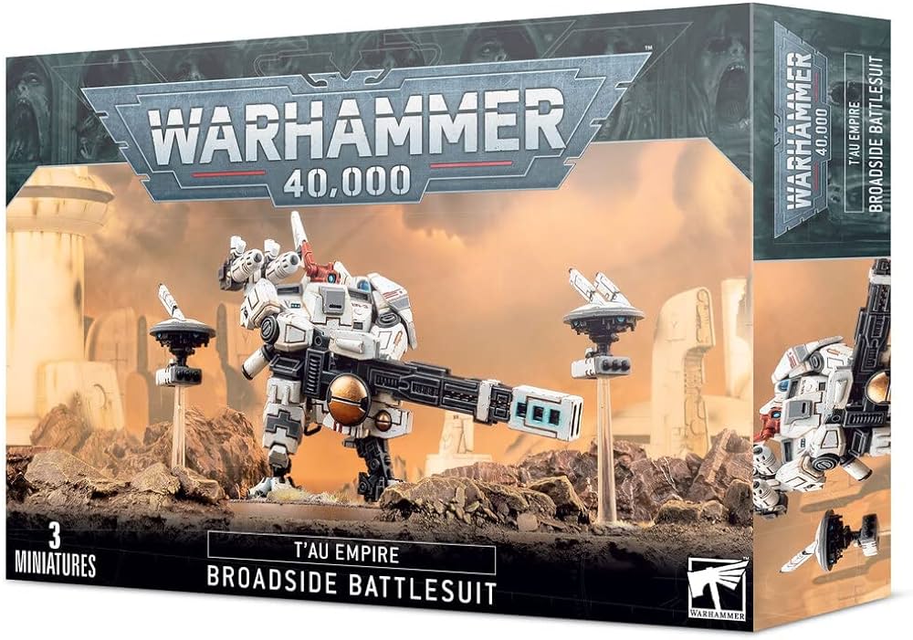 WH 40K: Tau Empire - XV88 Broadside Battlesuits (إضافة للعبة المجسمات)