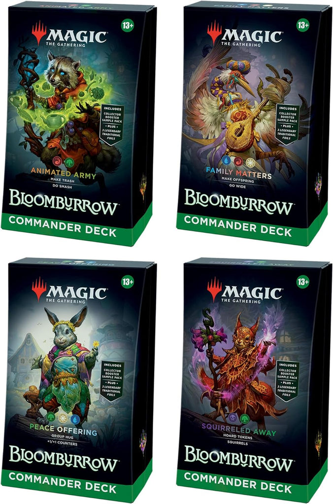 [PREORDER] MTG: Bloomburrow [Commander Deck Display (4 decks)] (ألعاب تداول البطاقات )