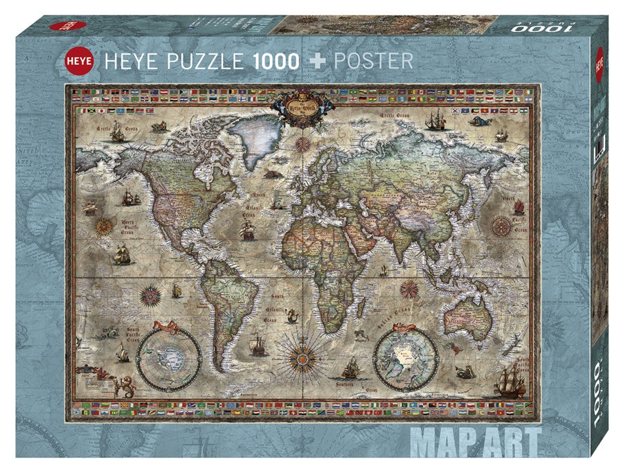 Jigsaw Puzzle: HEYE - Retro World [1000 Pieces] (أحجية الصورة المقطوعة)