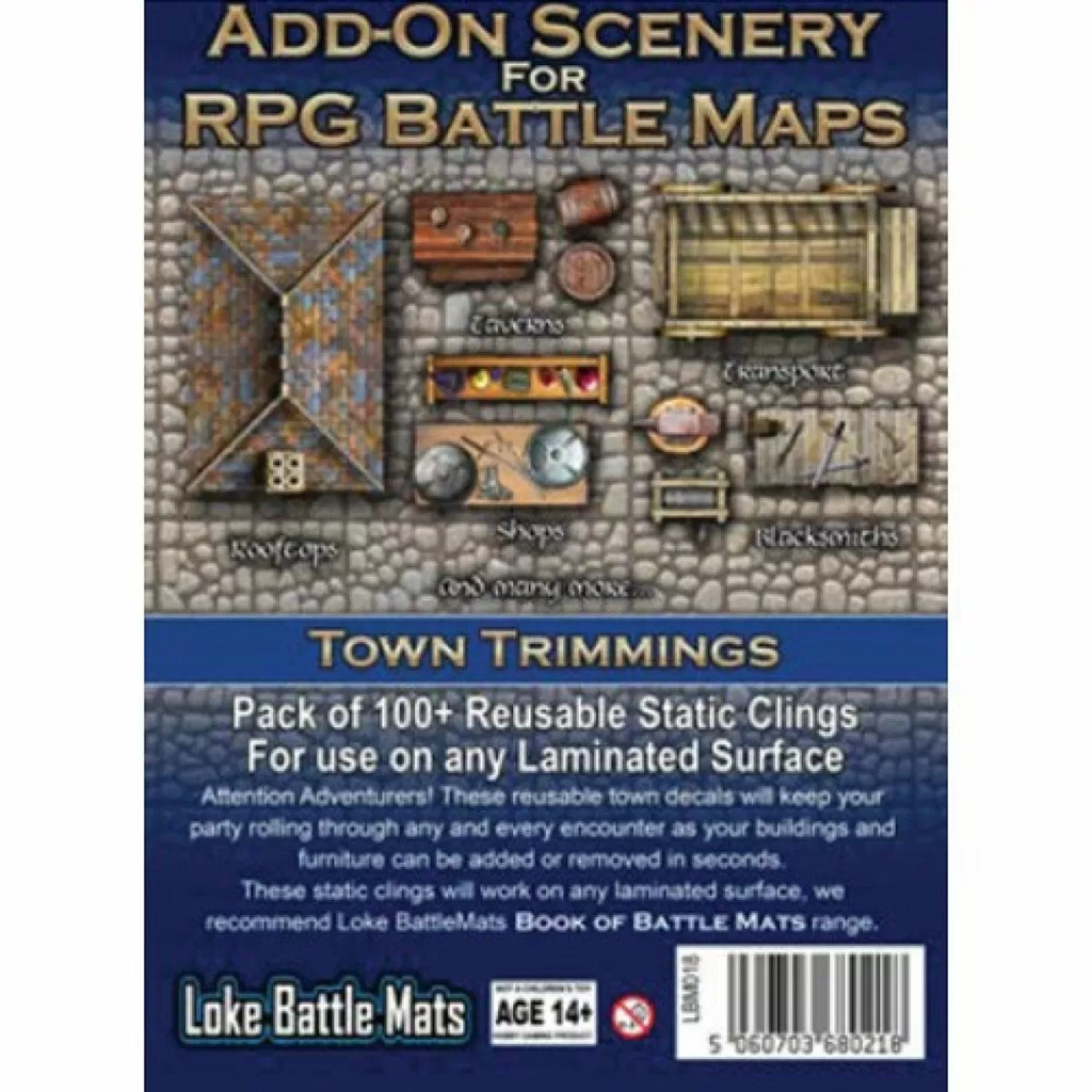 RPG Battle Maps: Add-on Scenery - Town Trimmings (لوازم للعبة تبادل الأدوار)