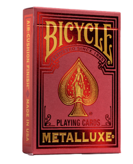 Playing Cards: Bicycle - Metalluxe, Red