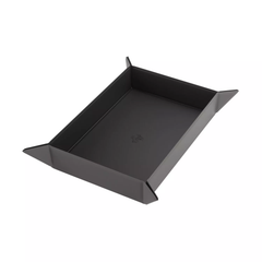 Dice Tray: Gamegenic - Rectangular Magnetic - Black/Grey