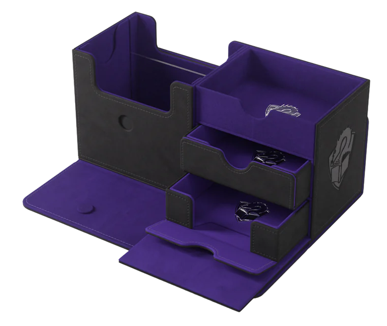 Deck Box: Gamegenic - The Academic 133+ XL, Black/Purple