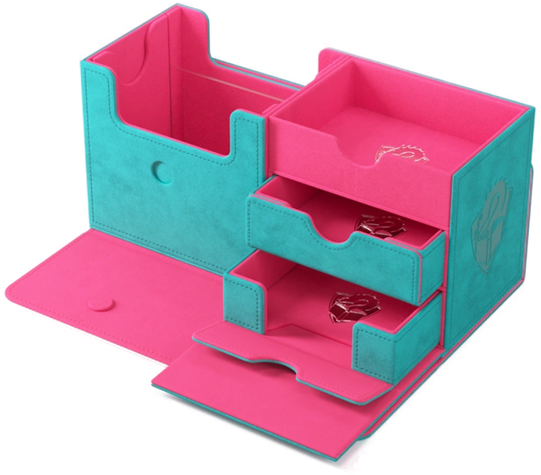 Deck Box: Gamegenic - The Academic 133+ XL, Teal/Pink