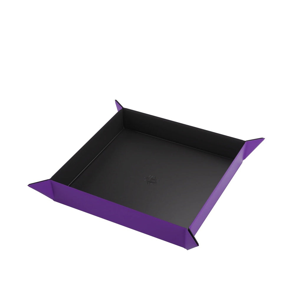 Dice Tray: Gamegenic - Square Magnetic Color: Black/Purple (لوازم لعبة لوحية)