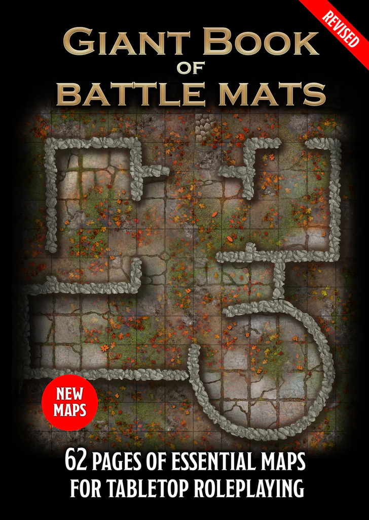 RPG Battle Mats: Big Book of Battle Mats (Revised) (لوازم للعبة تبادل الأدوار)
