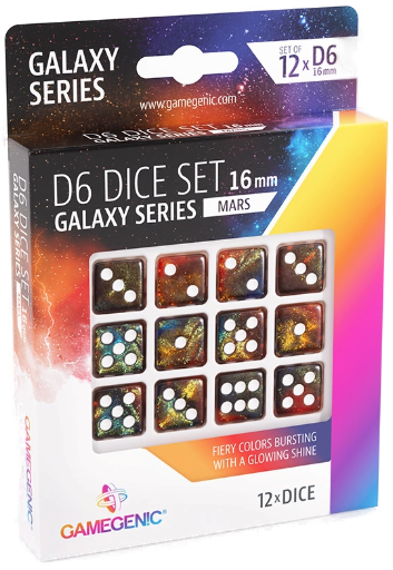 Dice: Gamegenic - Galaxy Series - Mars - D6 16mm (x12)