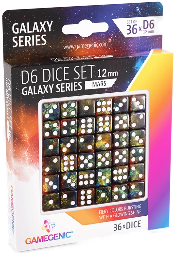 Dice: Gamegenic - Galaxy Series - Mars - D6 12mm (x36)