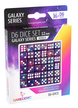 Dice: Gamegenic - Galaxy Series - Nebula - D6 12mm (x36)
