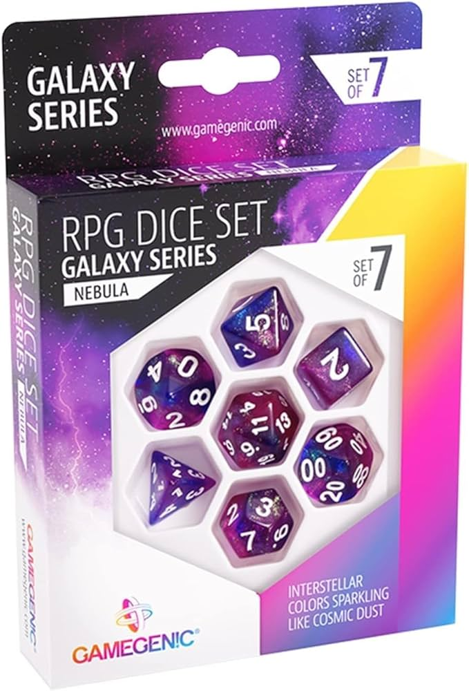 Dice: Gamegenic - Galaxy Series - Nebula - RPG Dice Set (x7)