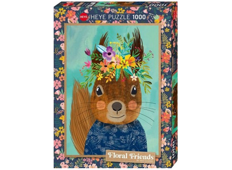 Jigsaw Puzzle: HEYE - Floral Friends Sweet Squirrel [1000 Pieces] (أحجية الصورة المقطوعة)