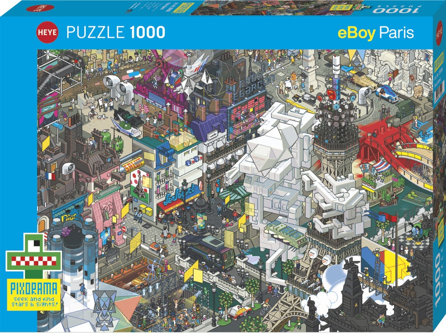 Jigsaw Puzzle: HEYE - eBoy: Paris Quest [1000 Pieces] (أحجية الصورة المقطوعة)