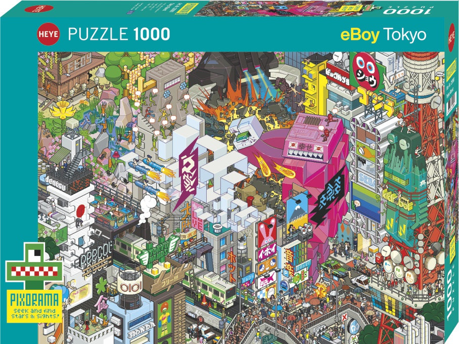 Jigsaw Puzzle: HEYE - eBoy: Tokyo Quest [1000 Pieces] (أحجية الصورة المقطوعة)