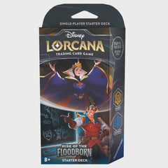 Disney Lorcana TCG: Rise of the Floodborn [Starter Deck] - Amber & Sapphire (لعبة تداول البطاقات)