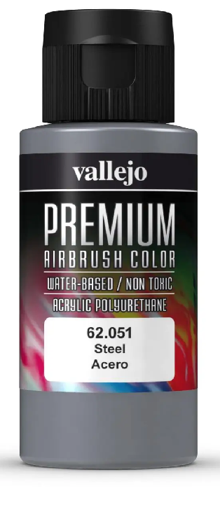 Vallejo Premium Color: Steel [60ml]