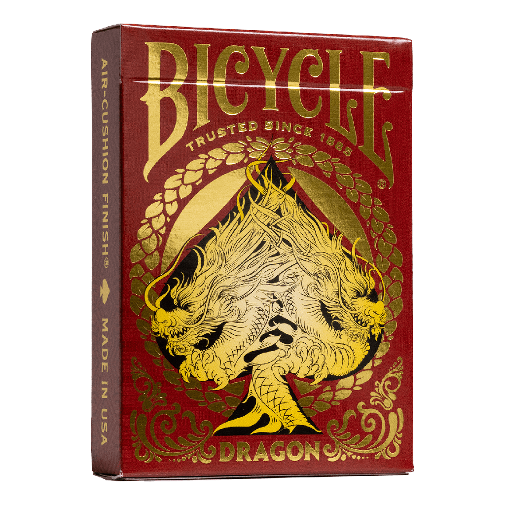 Playing Cards: Bicycle - Dragon Red (ورق لعب)