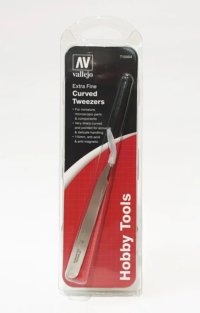 Vallejo: #7 Extra Fine Curved Tweezers