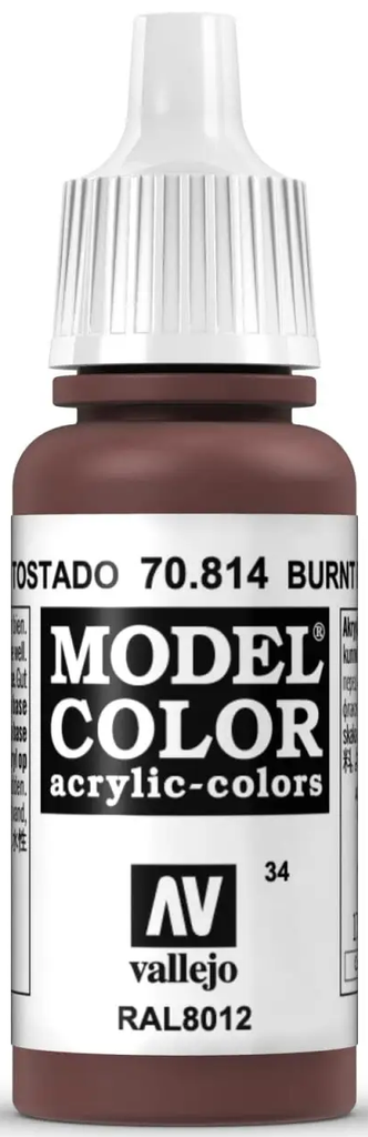 Vallejo Model Color: Burnt Red [17ml]