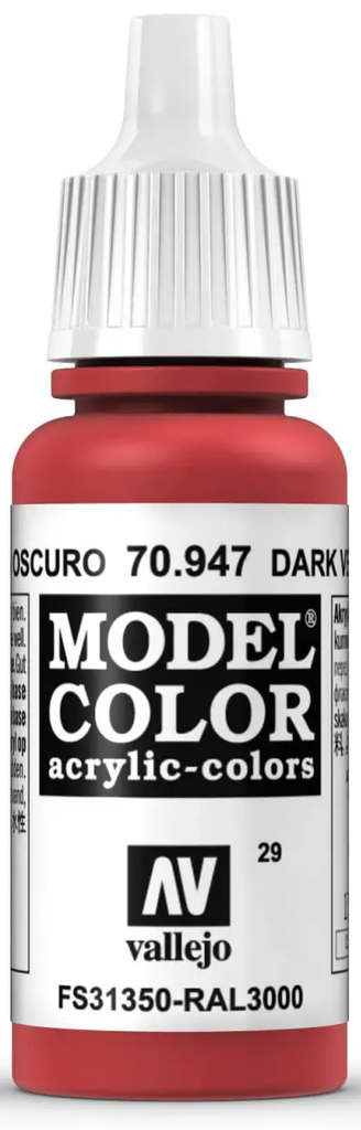 Vallejo Model Color: Dark Vermillion [17ml]