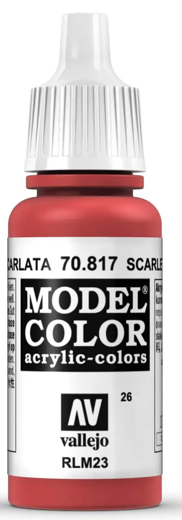 Vallejo Model Color: Scarlet [17ml]