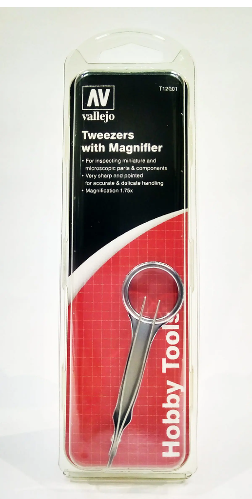 Vallejo: Tweezers With Magnifier