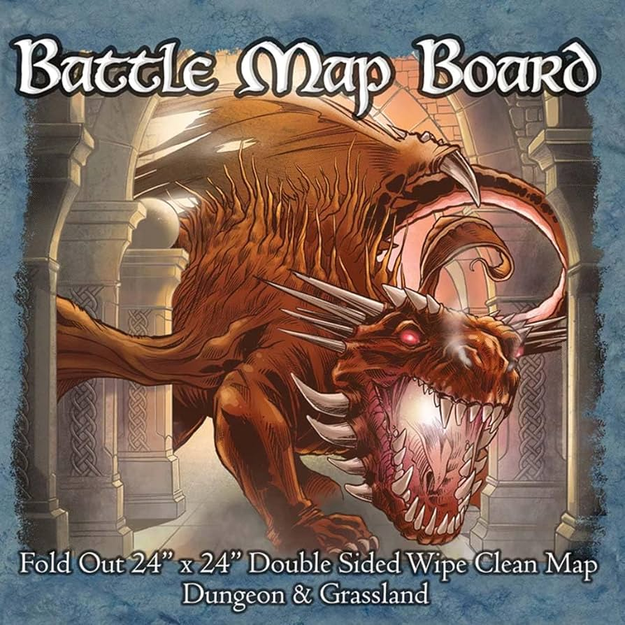 RPG Battle Maps: Board - Dungeon & Grassland (لوازم للعبة تبادل الأدوار)