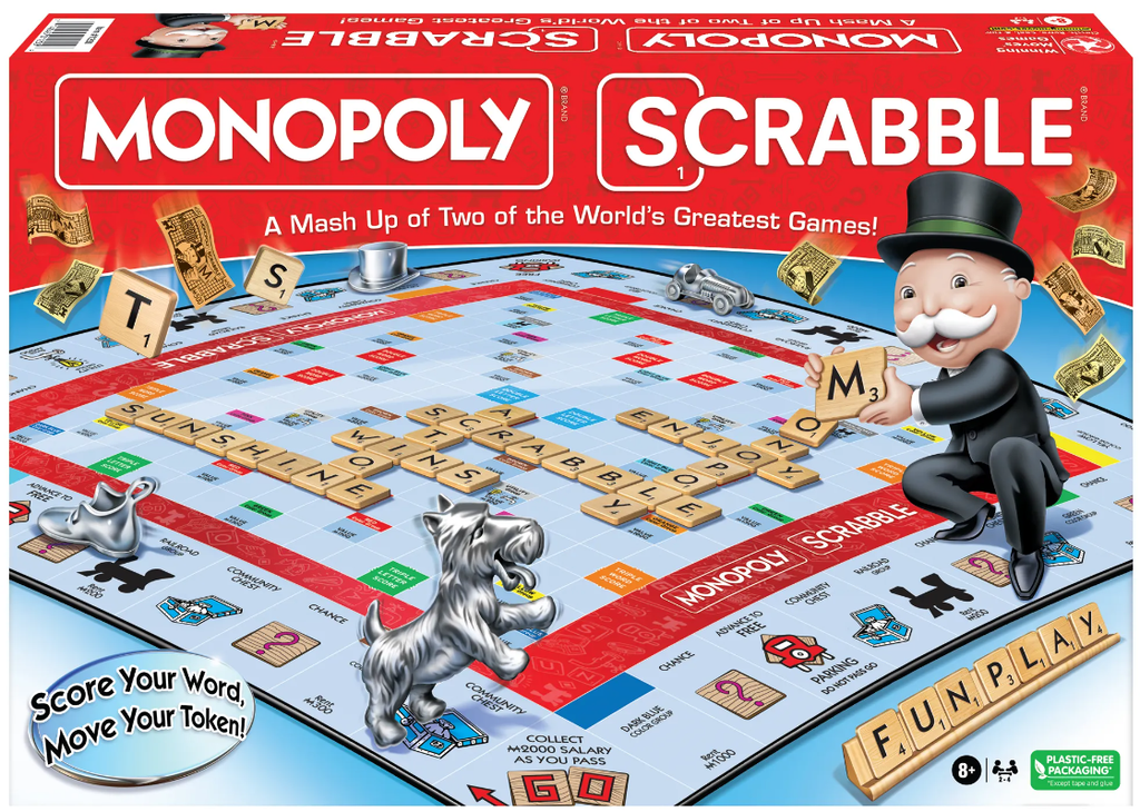 Monopoly Scrabble Combo Game