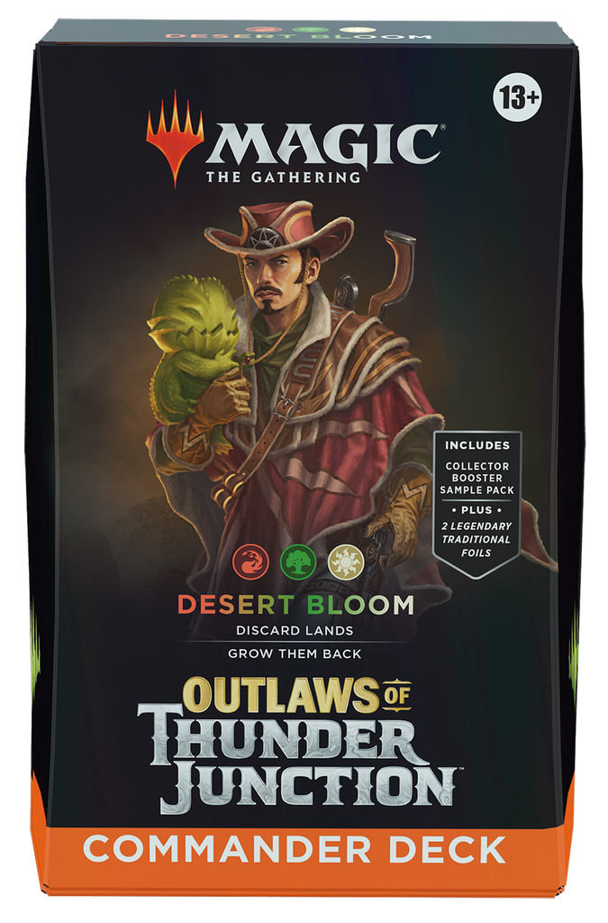MTG: Outlaws of Thunder Junction [Commander Deck] - Desert Bloom (لعبة تداول البطاقات)