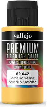 Vallejo Premium Color: Metallic Yellow [60ml]