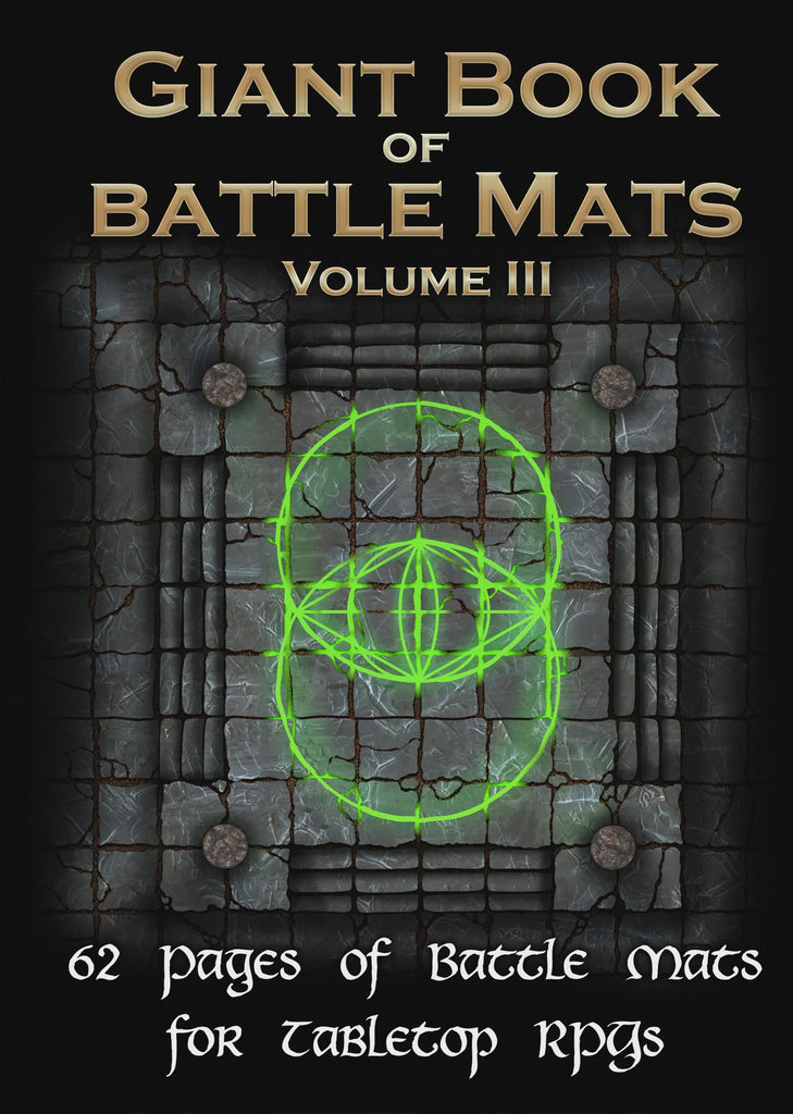 RPG Battle Mats: Giant Book of Battle Mats - Vol.3 (لوازم للعبة تبادل الأدوار)