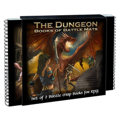 RPG Battle Maps: Book - The Dungeon (لوازم للعبة تبادل الأدوار)