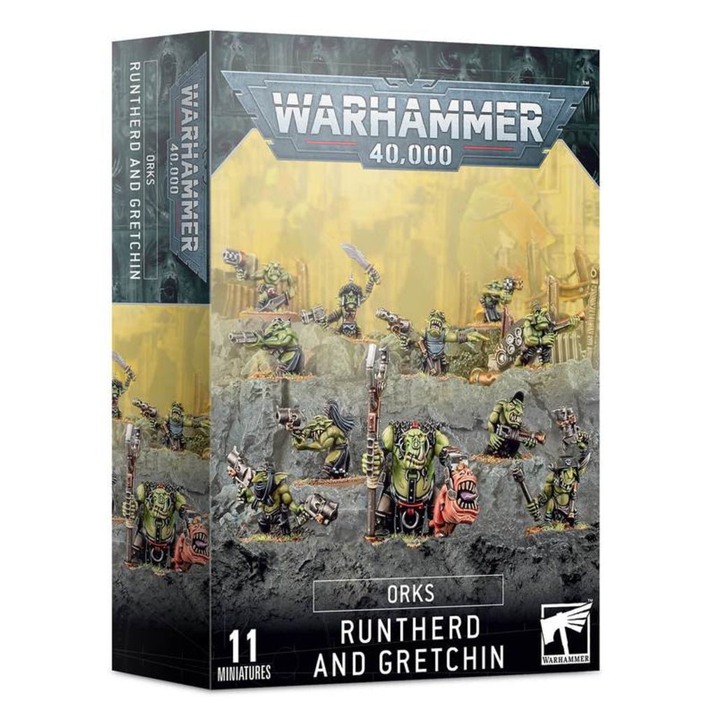 WH 40K: Orks - Runtherd and Gretchin [9th Ed.] (إضافة للعبة المجسمات)