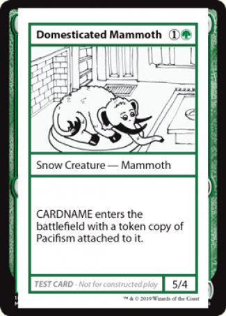 Domesticated Mammoth (2021 Edition) [Mystery Booster Playtest Cards]