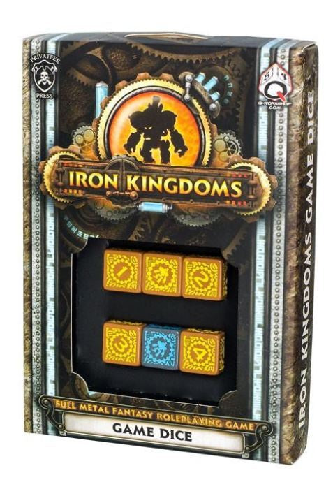 Dice: Q Workshop - D6 Metal - Iron Kingdoms [x6] (حجر النرد)