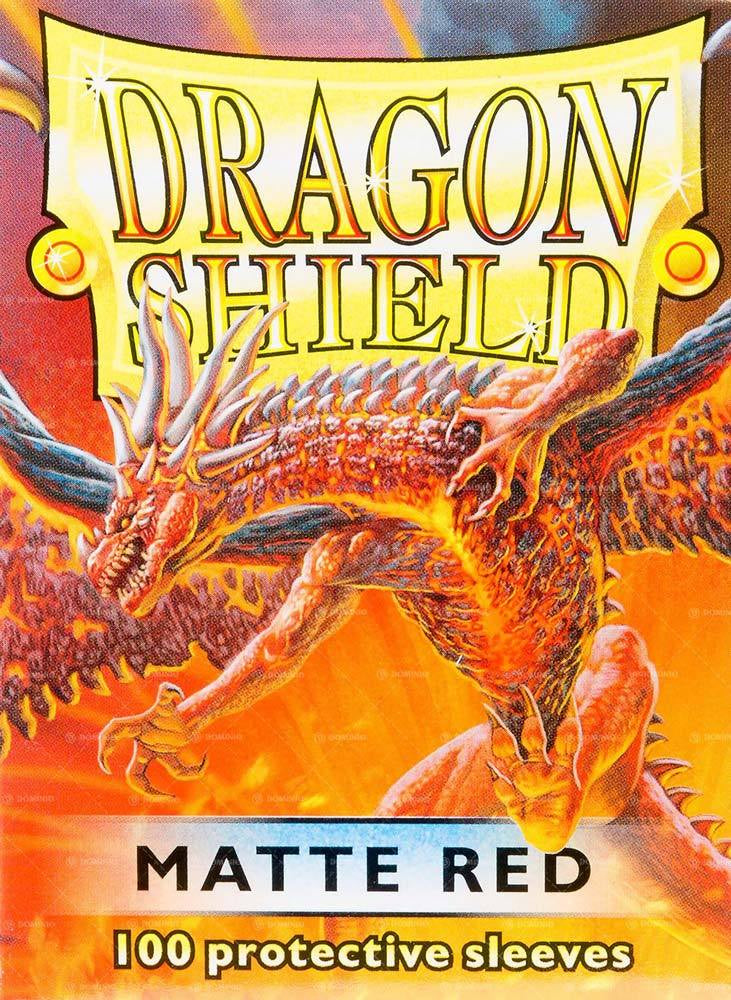 Sleeves: Dragon Shield - Standard, Matte Red [x100] (لوازم لعبة لوحية)